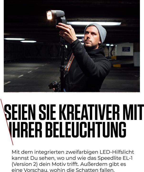 Actual product image Canon Speedlite EL-1 Version 2 (Plug-on flash, Canon)