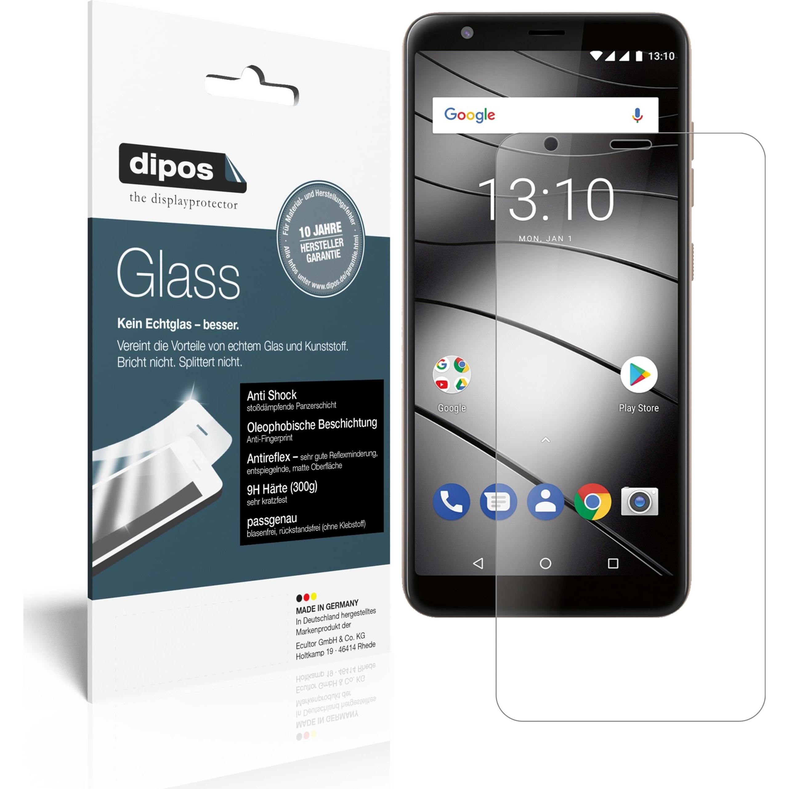 Dipos Displayschutz Anti-Shock (1 Stück, Gigaset GS280), Smartphone Schutzfolie, Transparent
