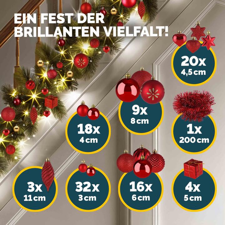 Image du produit Deuba Décors de Noël (103 -pièce)