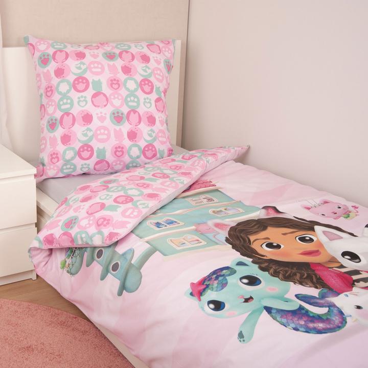 Produktbild Gabby's Dollhouse Bettwäsche 80/80+135/200 cm (135 x 200 cm, 80 x 80 cm)