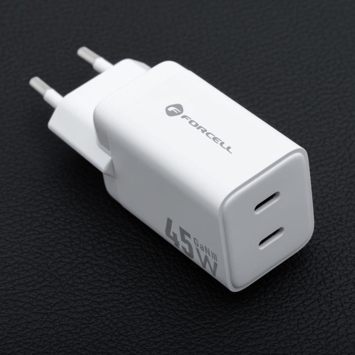 Image du produit Forcell Adaptateur secteur 45W 2×USB-C PD / QC 4.0 (45 W)