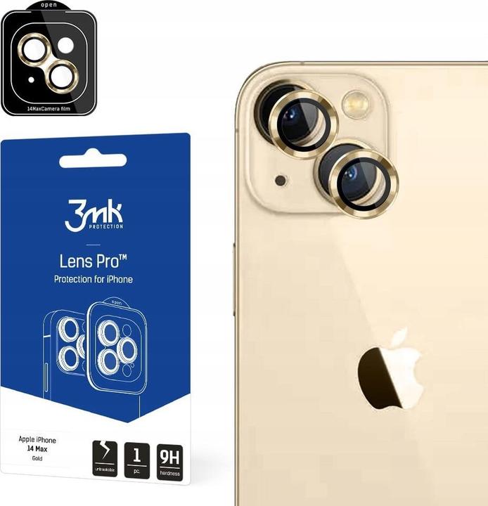 Image du produit 3MK iPhone 14 Max - Lens Protection Pro Gold (1 pcs, Apple iPhone 14 Plus)