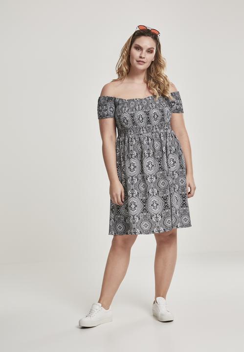 Image du produit Urban Classics Ladies Smoked Off Shoulder Dress (5XL)