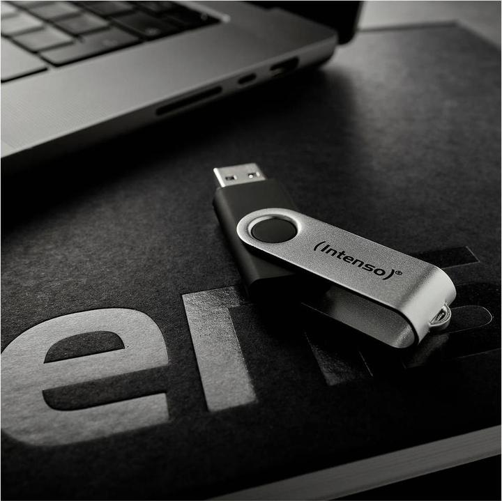 Actual product image Intenso USB 32GB OFFICE LINE 3.2 Gen1 Silver-Black (32 GB, USB-A)