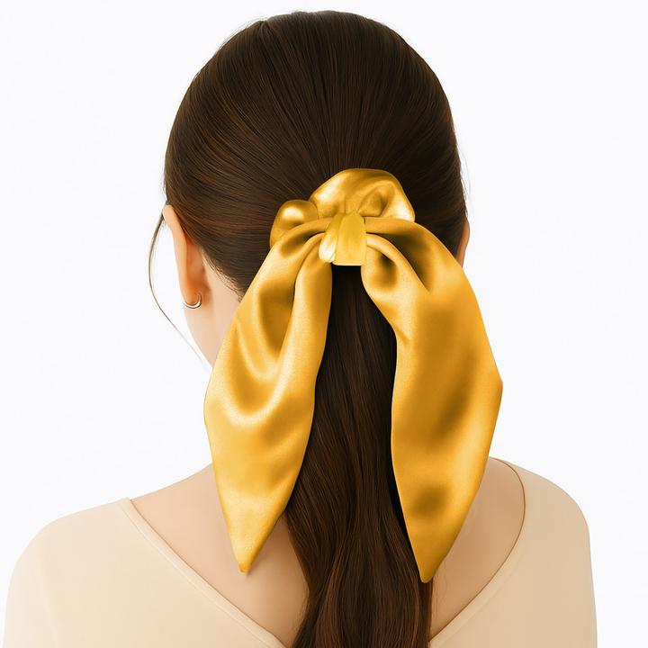 Immagine prodotto Avizar Scrunchie Satinstruktur Schmetterlingsform Mariposa (Elastico per capelli)