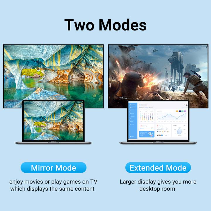 Actual product image Vention HDMI Extender 1m VAA-B06-B100 (Black) (1 m)