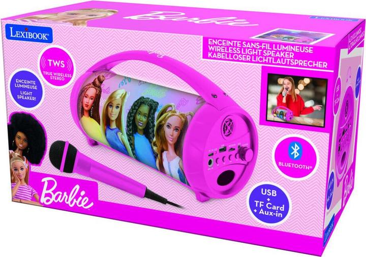 Productafbeelding Lexibook Barbie Bluetooth® Licht Spreker met Microfoon (BTP585BBZ)