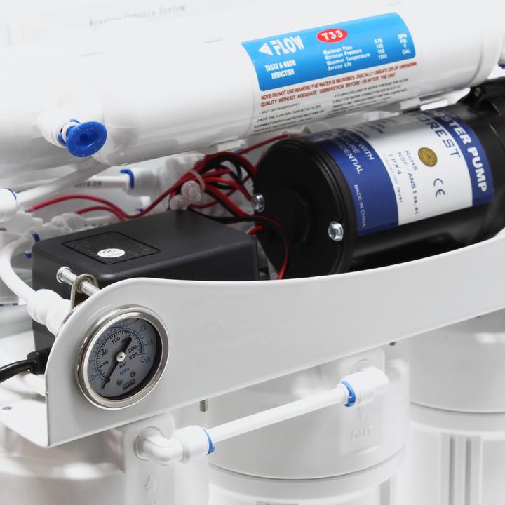 Produktbild Naturewater 5 Stufen Umkehrosmose RO 180 L/Tag Druckanzeige Druckerhöhungspumpe