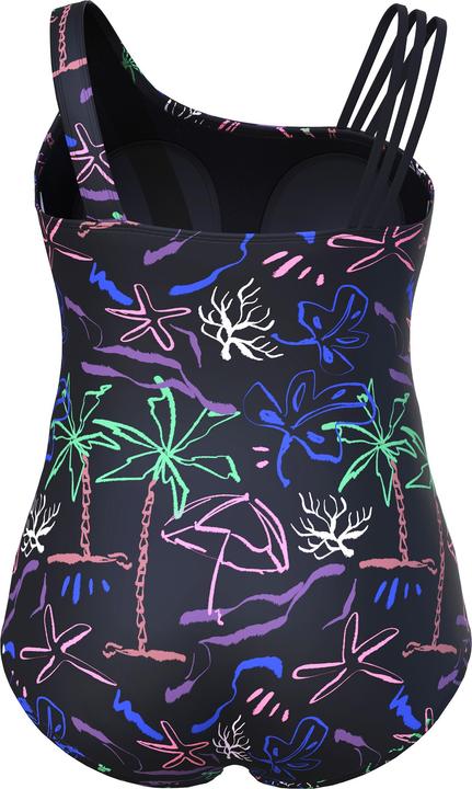 Actual product image Ulla Popken Beach Day Print Split Strap Swimsuit (52)
