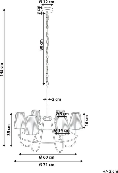 Produktbild Beliani Yamethin (71 cm)