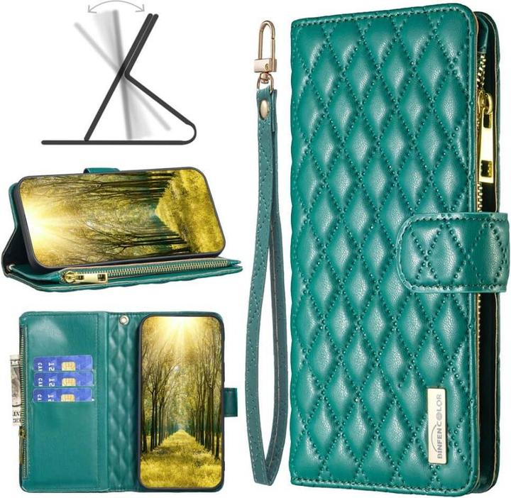 Produktbild Binfen Color Xiaomi Redmi 12C - BINFEN Brieftaschen Hülle grün (Xiaomi Redmi 12C)