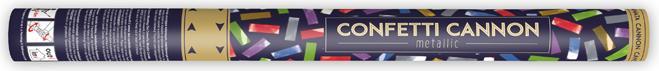 Actual product image Partydeco Confetti cannon, mix, 60cm (1 pkt / 1 pc.) (1 Piece)