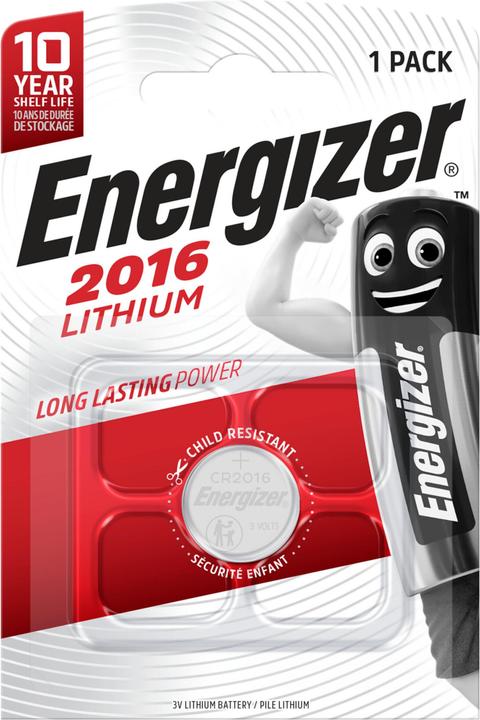 Produktbild Energizer CR2016 Lithium (1 Stk., CR2016, 90 mAh)