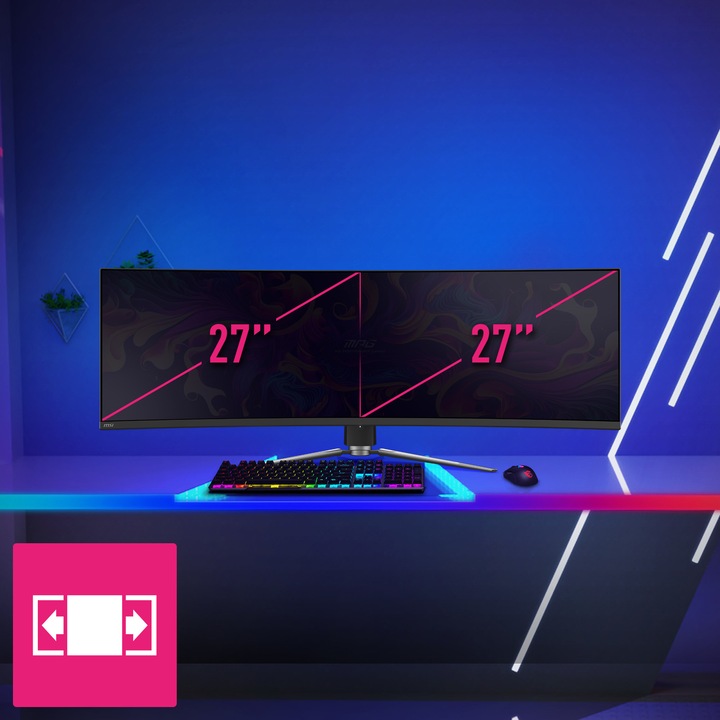 Actual product image MSI MPG 491CQPDE QD-OLED (5120 x 1440 pixels, 49")