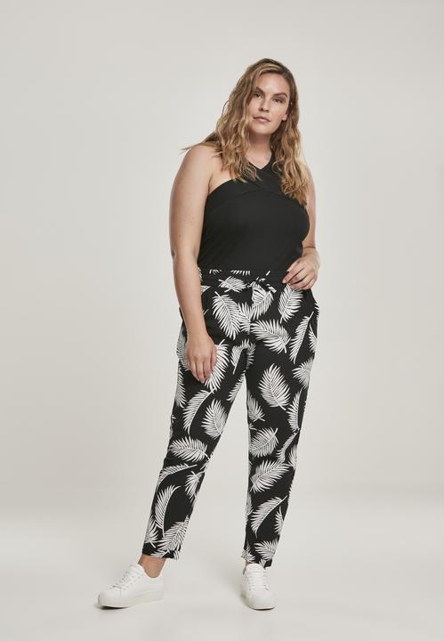 Actual product image Urban Classics Ladies Elastic Waist AOP Pants (S)
