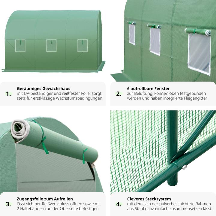 Produktbild tectake Gewächshaus Folientunnel