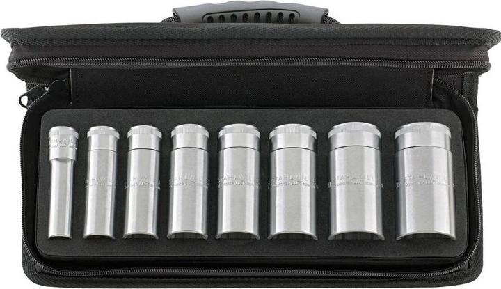Stahlwille 51/8 Set: Sockets (13 mm, 17 mm, 19 mm, 22 mm, 24 mm, 27 mm, 30 mm, 32 mm)