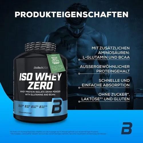 Produktbild Biotech USA Iso Whey Zero (Erdbeer, 1 Stk., 500 g)