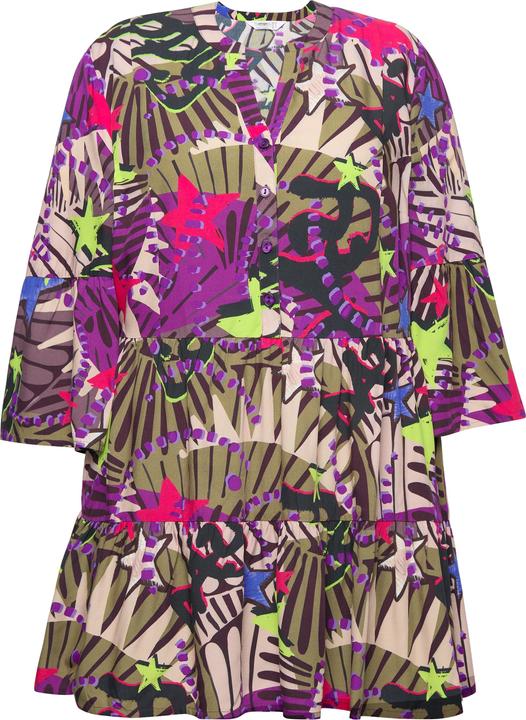 Immagine prodotto Angel of Style Bluse, Sternen-Mustermix, Knopfleiste, 3/4-Ärmel, Volants (52)