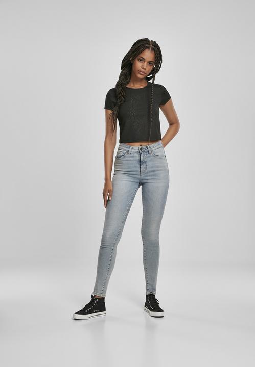 Actual product image Urban Classics Ladies Stretch Pattern Cropped Tee (3XL)