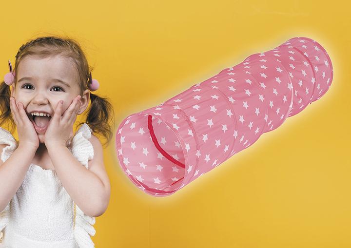 Produktbild Knorrtoys Spieltunnel "Pink white stars"