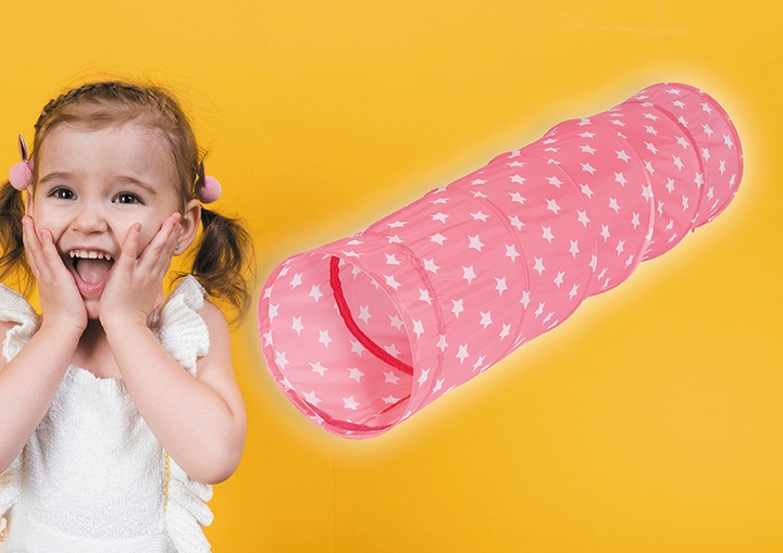 Produktbild Knorrtoys Spieltunnel "Pink white stars"