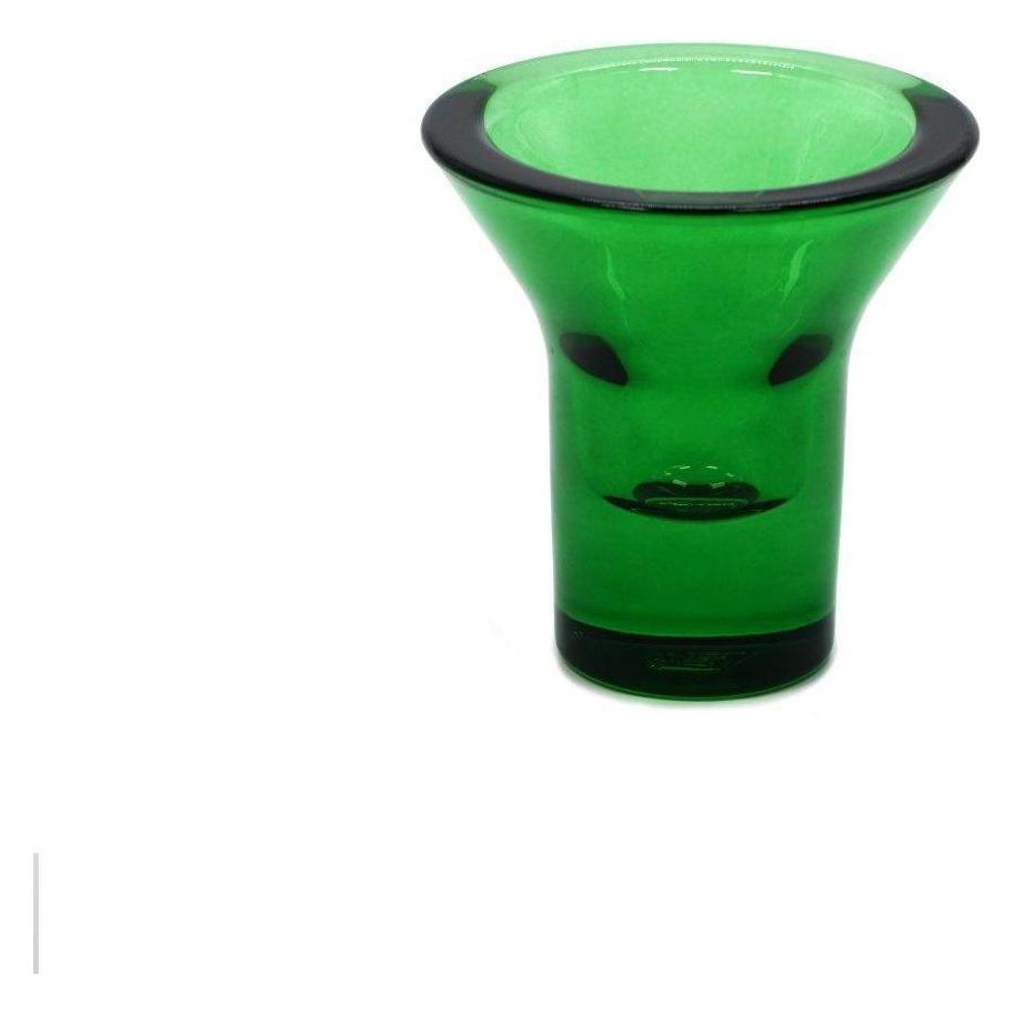 Born in Sweden, Candeliere, LUMI Kerzenhalter Grün aus Glas, modernes Design, 8cm