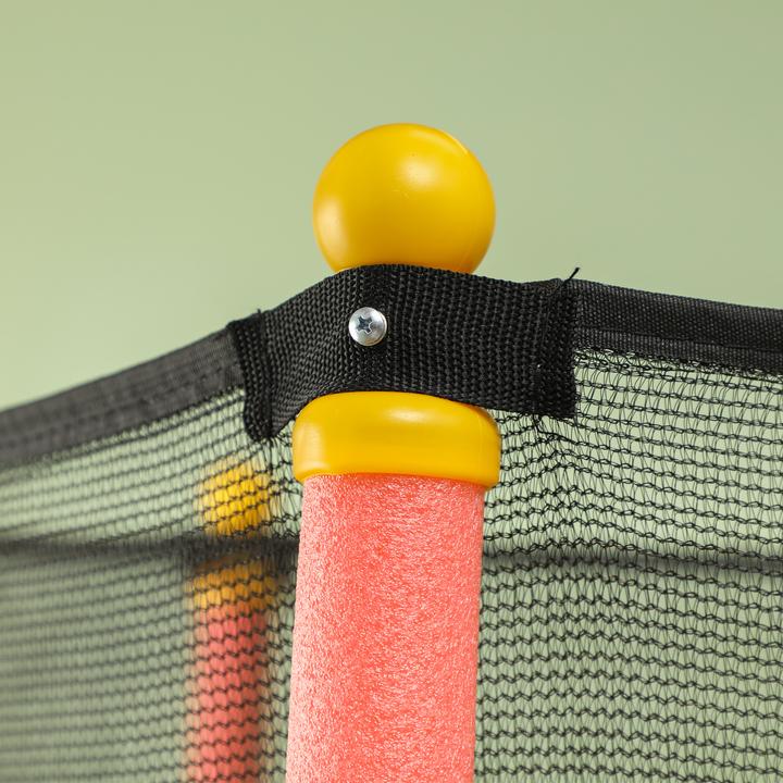 Produktbild Homcom Kindertrampolin Stahl, Kunststoff Rot (163 cm)