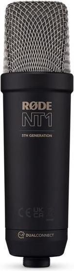 NT1 5th Generation Microphone - Colour Black SM6 spider with pop shield XLR cable 6m USB-C to USB-C cable 3m dust bag keepdrum microphone holder MSA033