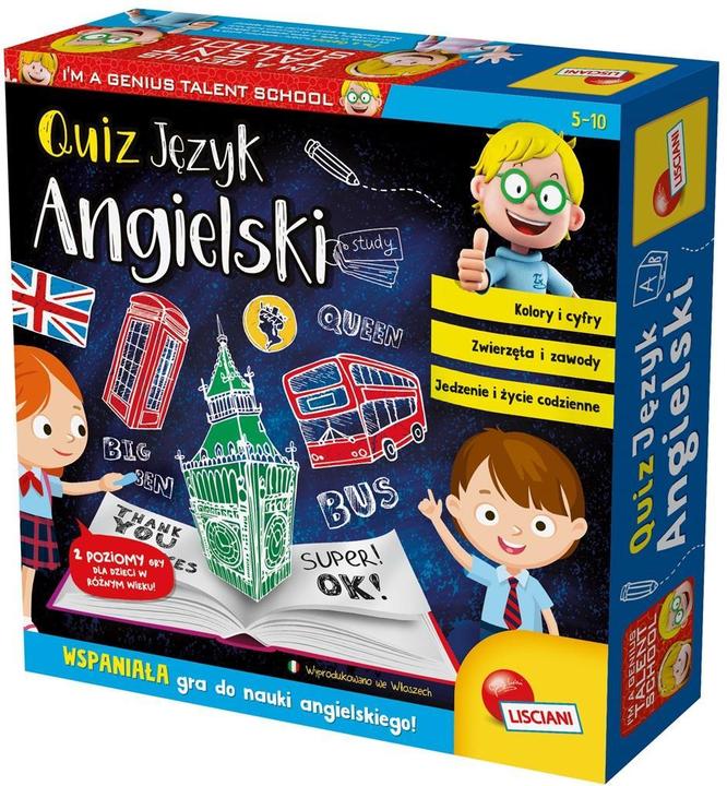 Produktbild Lisciani Das Spiel ist ein Genie-Quiz in englischer Sprache (Englisch)