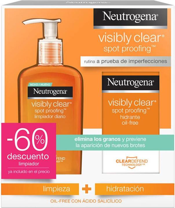 Produktbild Neutrogena Visibly Clear Anti-Pickel Ölfreies Waschgel 200ml Set 2 Artikel (Reinigungsgel, 200 ml)