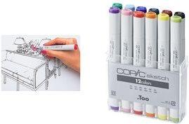 Image du produit Copic Marqueurs sketch (Gris clair, 5 mm, 12 x)