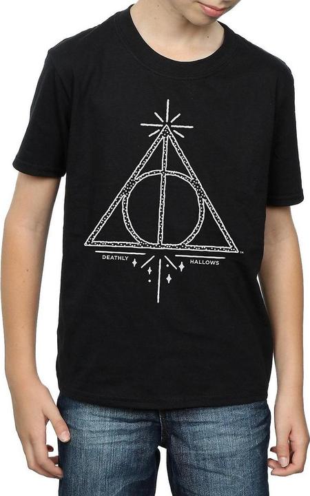 Actual product image Boys Deathly Hallows Cotton T-Shirt (116)