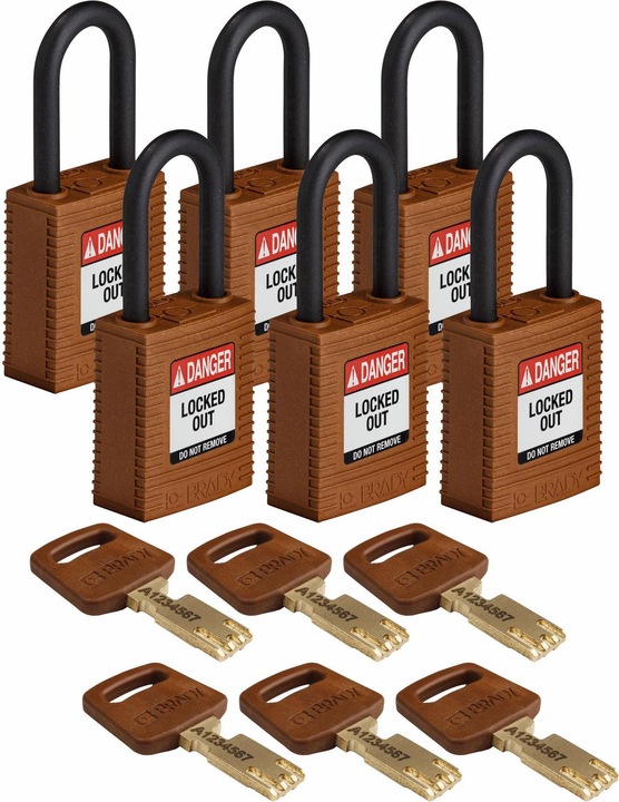 Immagine prodotto Brady Lucchetti di sicurezza in nylon SafeKey