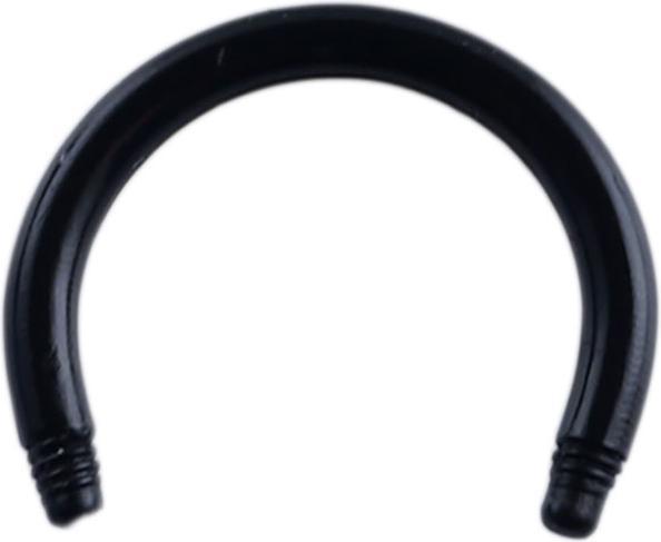 Produktbild Star Piercing Circular Barbell-Stab schwarz (Acryl, ohne Messing)