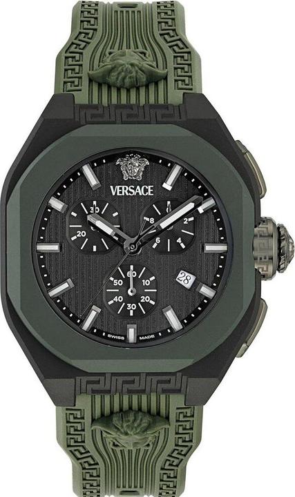 Produktbild Versace Elegantes und modisches Chronographenarmband mit Leuchtziffern und Schweizer Uhrwerk (Chronograph, 44 mm)