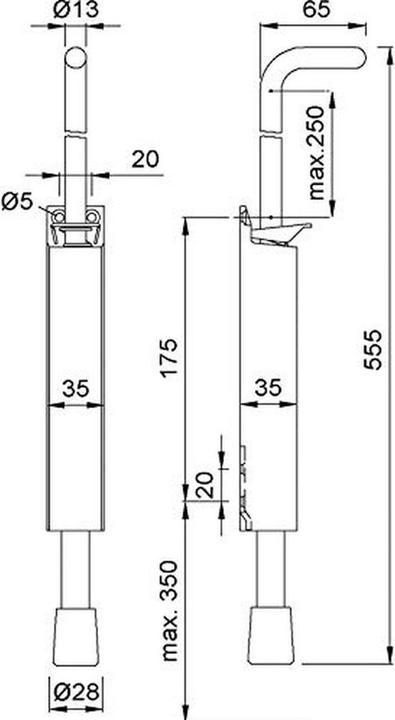 Produktbild Kws Türfeststeller 1048 (1 Stk.)