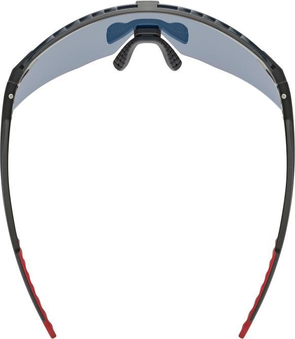 Actual product image Uvex pace stage (black matt (red)*, Mirror Red)