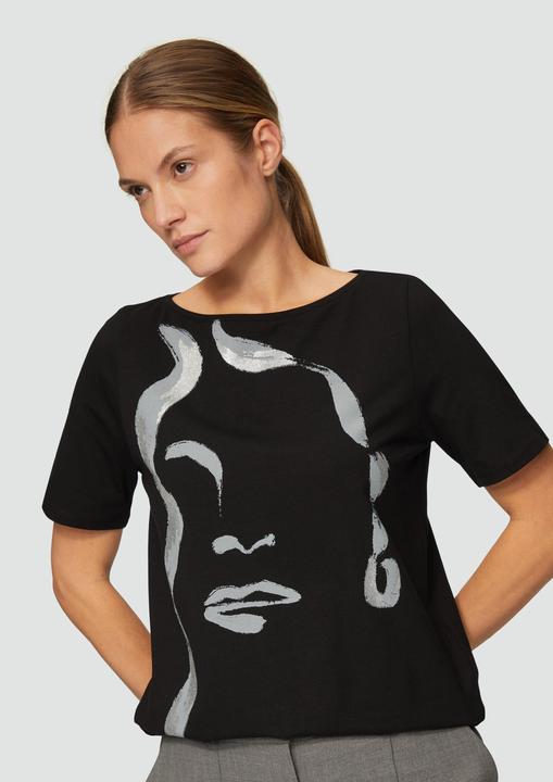 Actual product image S.Oliver T-Shirt Locker geschnittenes Jersey-Shirt mit Frontprint (34)