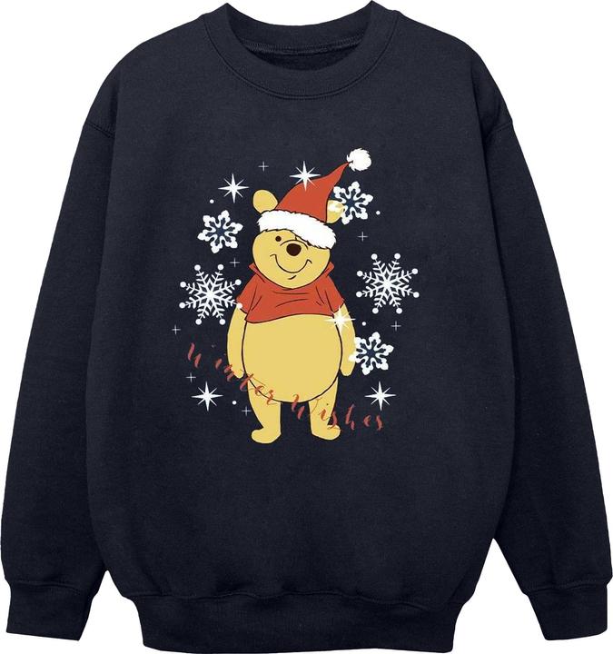 Actual product image Disney Girls Winnie The Pooh Winter Wishes Sweatshirt (140, 146)