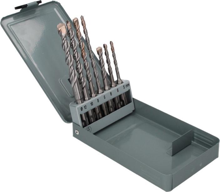 Productafbeelding Metabo SDS-Plus Pro 4-boren set 7-delig (5 mm, 6 mm, 8 mm, 10 mm, 12 mm)