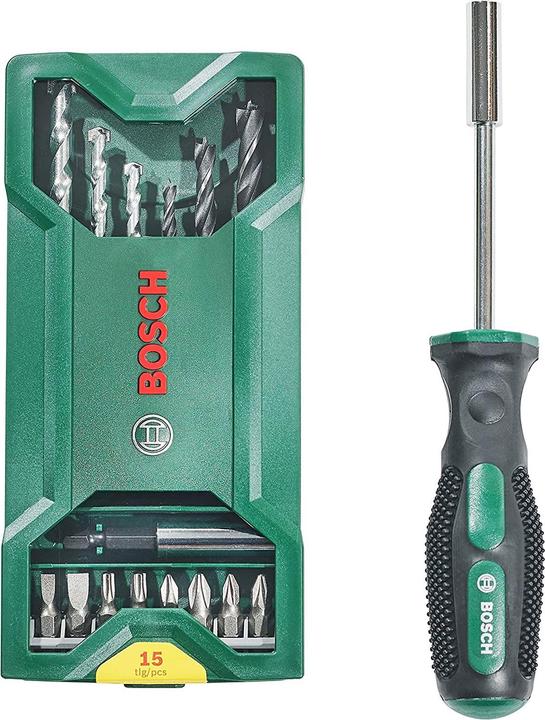 Productafbeelding Bosch Zubehör Mini X-Line boor- en bitset, 15+1 stuks (5-8 mm (metselboor))