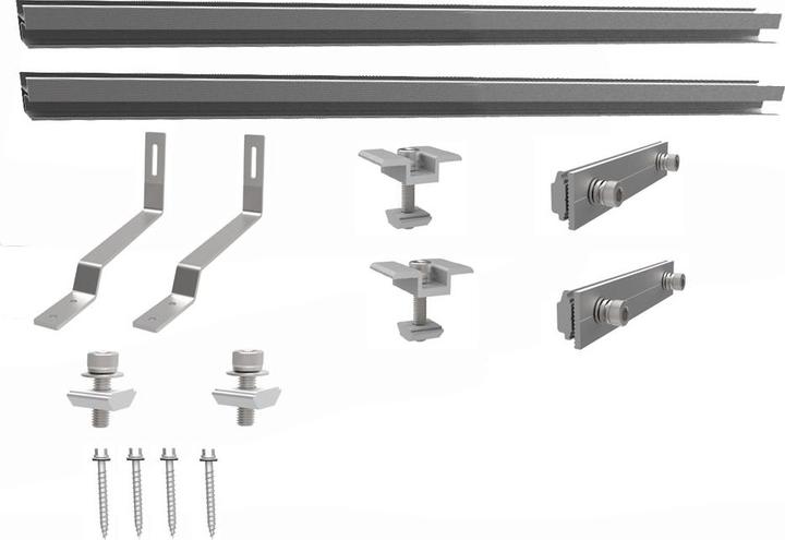 Produktbild Autosolar Befestigungsset für Biberschwanz Ziegel Solarpanels (Solaranlage Montagematerial)