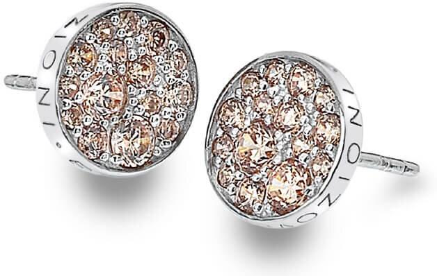 Actual product image Hot Diamonds Silver earrings Emozioni Scintilla Champagne DE454