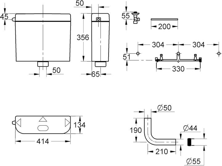 Produktbild Grohe Start Spülkasten für WC