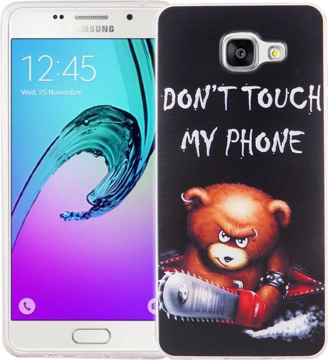 Produktbild König Design Handy Hülle für Samsung Galaxy A5 2016 Bär Dont Touch Tasche Cover Motiv Slim (Samsung Galaxy A5 (2016))