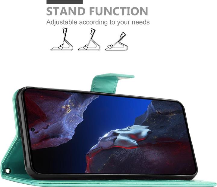 Immagine prodotto Cadorabo Custodia per Xiaomi Poco F5 Pro Flower Book (Xiaomi Poco F5 Pro)