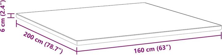 Produktbild vidaXL Memory Foam Topper (160 x 200 cm)
