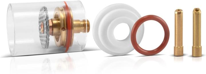 Immagine prodotto Stahlwerk Set di lenti per gas in vetro per parti soggette a usura TIG 7 pezzi