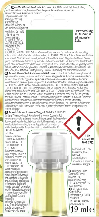 Actual product image Air Wick Vanilla and orchid
